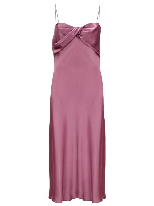 Dark pink satin woman dress Alberta Ferretti | AF044801190189